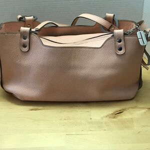 Ombu Pebbled Leather Medium Size Shoulder Bag PINK - Excellent condition!